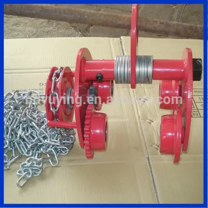 mannual plain trolley/hand trolley/monorail trolley GCL type beam trolley