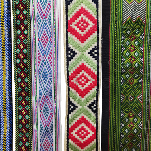 Reben jacquard pelbagai warna gaya etnik