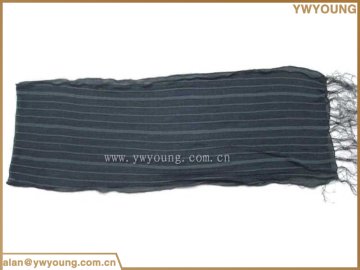 Hot selling 30*150cm 100%polyester grey scarf