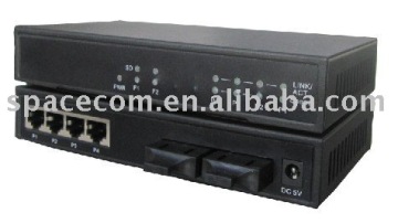 dual fiber 10/100m ethernet fiber media converter