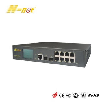 8-poorts PoE Gigabit-switch beheerd