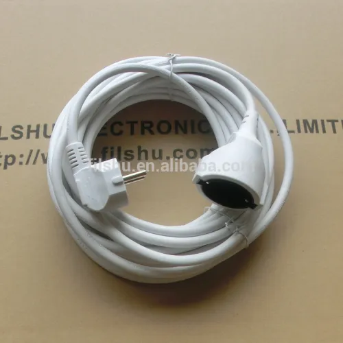 Vde Approved European 2 Pin 3pin Round Pin Plug Power Cord With H05vv-f ...