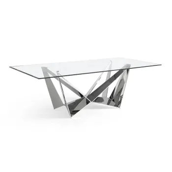Modern Hot Sale Custom Home Glass Dining Tables for Living Room
