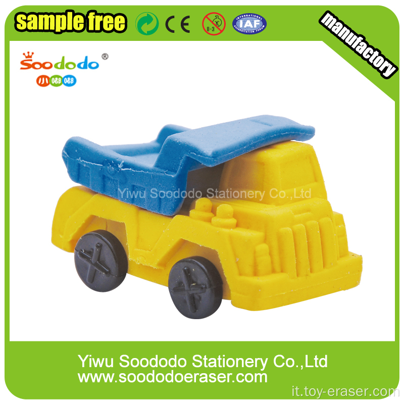 Camion Eraser bambini della scuola da regalo, gomma di veicoli bambino