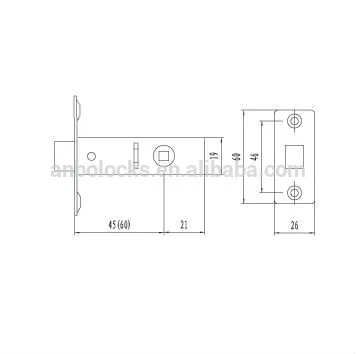 high quality European standard camera door lock