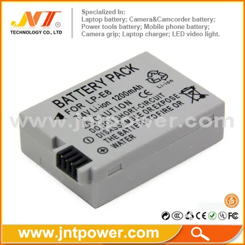 Lowest Price From Shenzhen Factory Battery For Canon Lp-e8 With Full 1200mah 