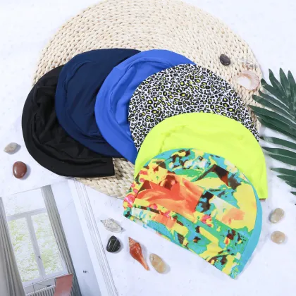 Colorful Adult Swimming Cap - Low Price Waterproof Beach Swimming Cap Wholesale