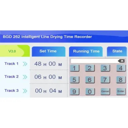 BGD 262 Intelligent Line Drying Time Recorder / Tester
