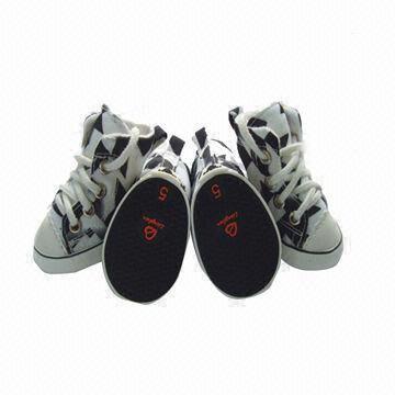 Canvas Pet Shoes, Fashionable and Comfortable, Customized Colors, Patterns Accepted