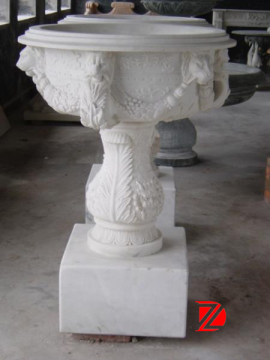 Roman statue flower pot