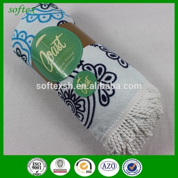 cotton reactive printed bohemian round towel                        
                                                                                Supplier's Choice