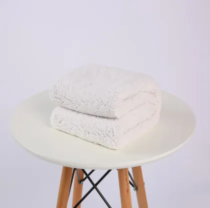 reversible sherpa fleece lock stitch pet dog blanket