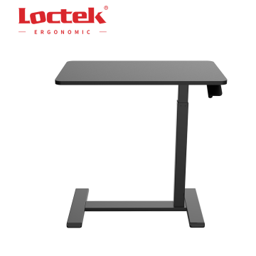 Mesa de sofá portátil ajustable portátil con resorte de gas y ruedas - Loctek MT026