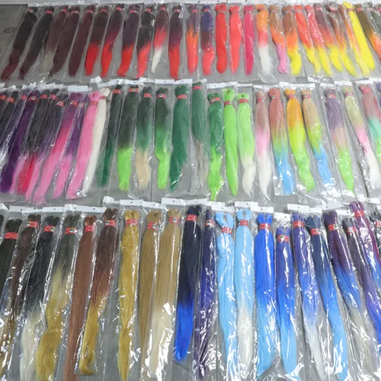 Wholesale Packs of Pre-Stretched 100% Kanekalon Braiding Hair Extensions for Black Consumers - E-Xpression