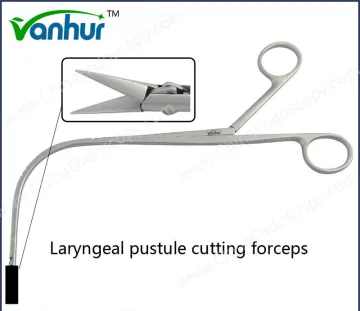 Throat Instruments Laryngeal Pustule Cutting Scissors