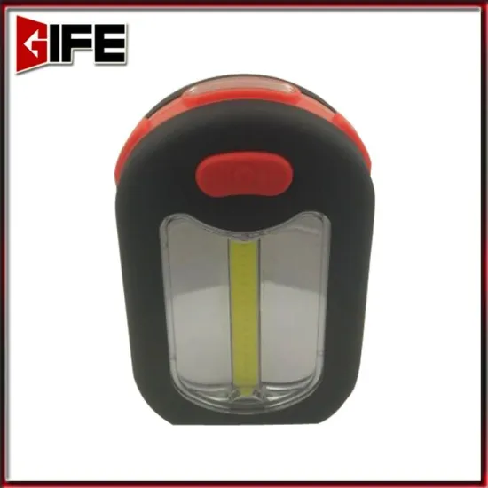 3 Brightness Level Powered By 3*AAA Battery 3W COB and 3 LED 200 Lumens Magnetic COB LED Work Light