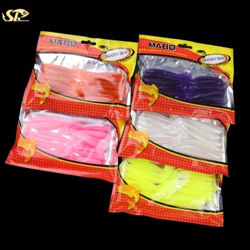 Paddle Tail Bait 75mm 20pc Bag PVC Soft Bait T-Tail Fishing Lure SS501