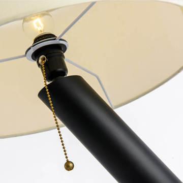 Black Wrought Iron Table Lamps Contemporary decorative table lamp with slanted body Manufactory