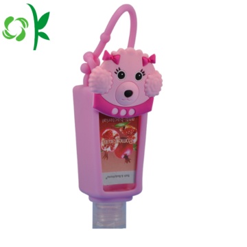 Cartoon Design Silicone Custom Sanitizer Holder for Bag