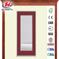 Mini Blind Painted Steel Prehung Front Door
