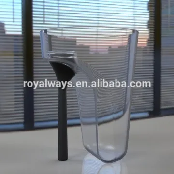 FDA approval best sell black high-heeled plastic coffee cup