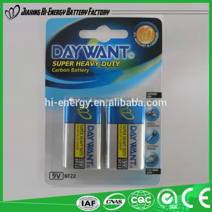 Made In China Durable Environment Friendly 9v battery energizer