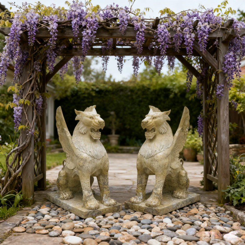 symmetrical stone sculpture