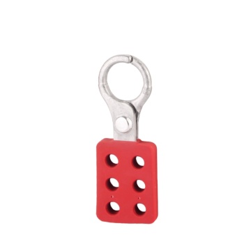 BOZZYS Loto Hasp Lockout Devices - Aluminum Hasp with 6-Hole Red Nylon PA Injection Molding Handle