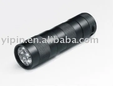 9led aluminum alloy flashlight, waterproof flashlight