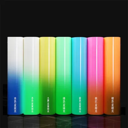 SINAMAY custom transfer film luminous heat transfer vinyl printing glow in dark