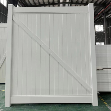 6 piedi di altezza 4 piedi di larghezza piena Privacy Vinil Fence Gate