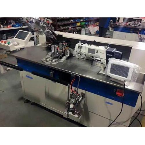 Machine à coudre à fixation automatique sans poche