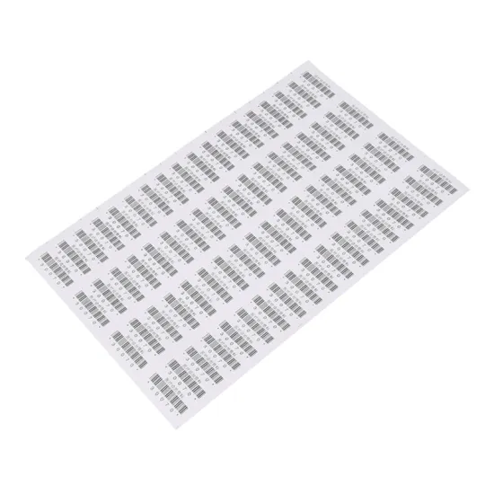 A4 sized white medical prescription barcode