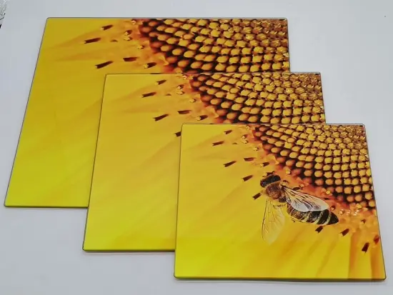 different sizes Tempered Glass Chopping Board