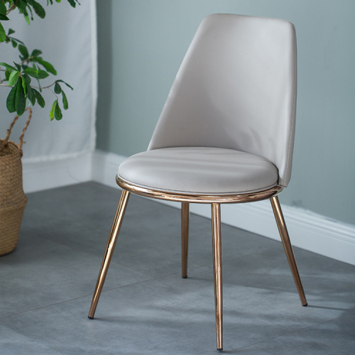 Chaises de salle à manger rembourrée gris de style nordique