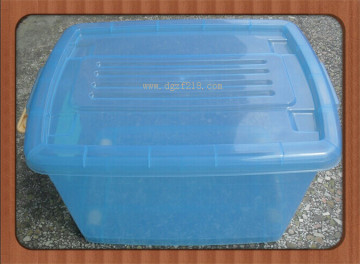 High Quality Clear Plastic Storage Box with Wheels