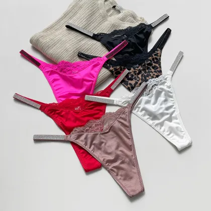 Women's Lace Underwear: Explore Stylish Thongs, G-strings, and Lingerie with Secret Rhinestones