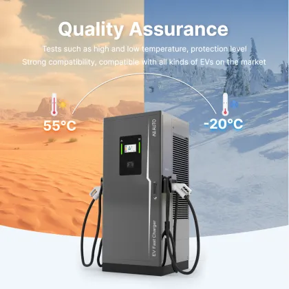 DC Fast Charging Stations: 240kW and 320kW Floor-Mounted Charging Solutions for Electric Cars with Dual Charging Ports