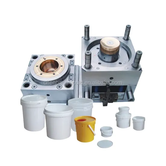 Taizhou OEM Plastic Injection Paint Bucket Mould with Handle and Lid