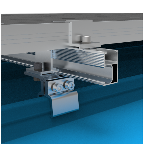 Каляровая сталёвая плітка дах Kliplok