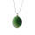 Natural Gemstone Agate Necklace with Silver Chain