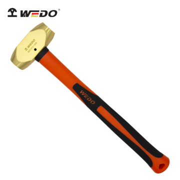 WEDO High Quality Non Sparking Safety Brass Copper Flat Hammer (Euro Type)