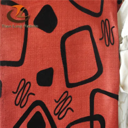 Alba design flocking fabric