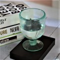 Green Bubble Recycled Drinking Goblet Wine Glasses Cup