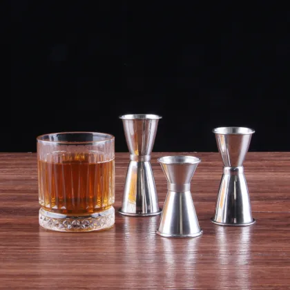 Metal Jigger Bar Tool Cocktail Measuring Cup Double Spirit Jigger