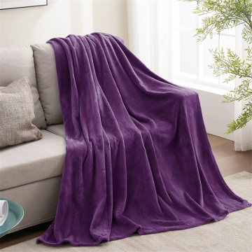 Plush Fleece Blanket Coral fleece home blanket custom logo Factory