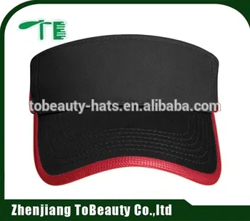 black visors with tape piping bill