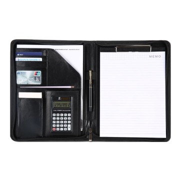 Custom Leather Portfolio Folder - A4 Document Holder with Ring Binder