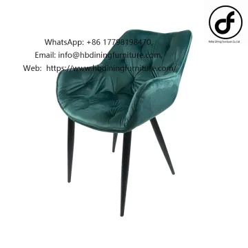 Dining Furniture Wholesale Price Modern Luxury Upholstered Nordic Velvet Dine Restaurant Fabric Dining Room Chairs