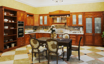 Br-SA08A Solid Wood Kitchen Cabinet/Kitchen Furniture